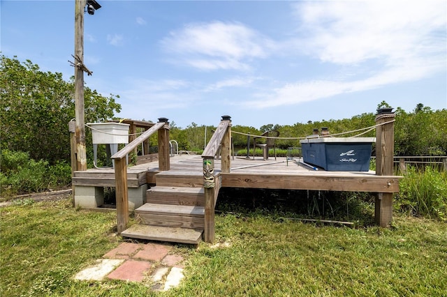 775 Bay Dr, New Smyrna Beach, FL 32168 - view of wooden terrace