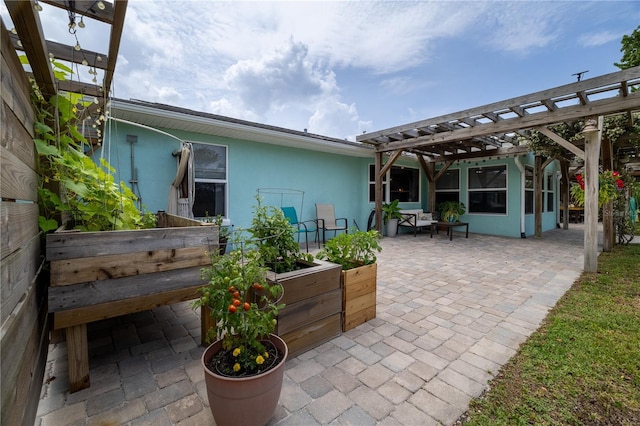 775 Bay Dr, New Smyrna Beach, FL 32168 - view of patio with a pergola