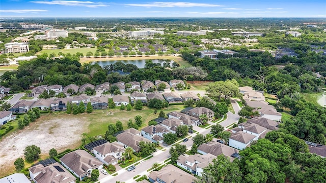 808 Sherbourne Cir, Lake Mary, FL 32746 - aerial perspective of suburban area featuring a large body of water