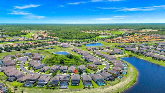 2209 Crofton Ave, Davenport, FL 33837 - aerial view of residential area with a nearby body of water