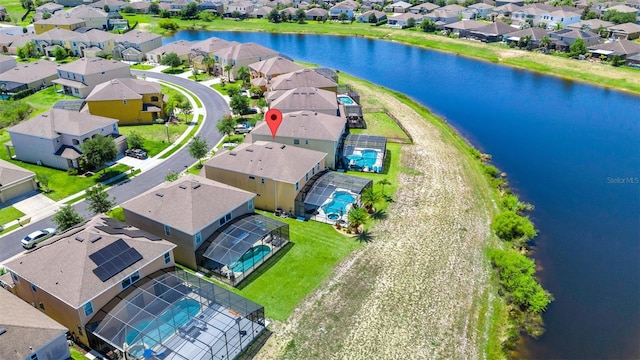 2209 Crofton Ave, Davenport, FL 33837 - aerial perspective of suburban area with a large body of water