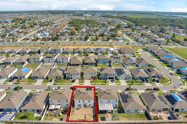 269 Ludisia Loop, Davenport, FL 33837 - aerial perspective of suburban area featuring property boundaries highlighted