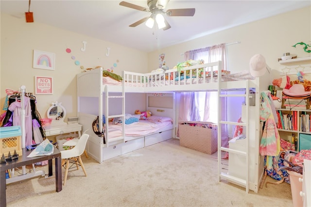 15303 SW 52nd Cir, Ocala, FL 34473 - bedroom with carpet flooring and ceiling fan