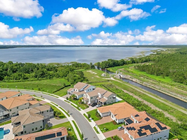 13791 Abberwick Dr, Orlando, FL 32832 - aerial view of residential area with a large body of water