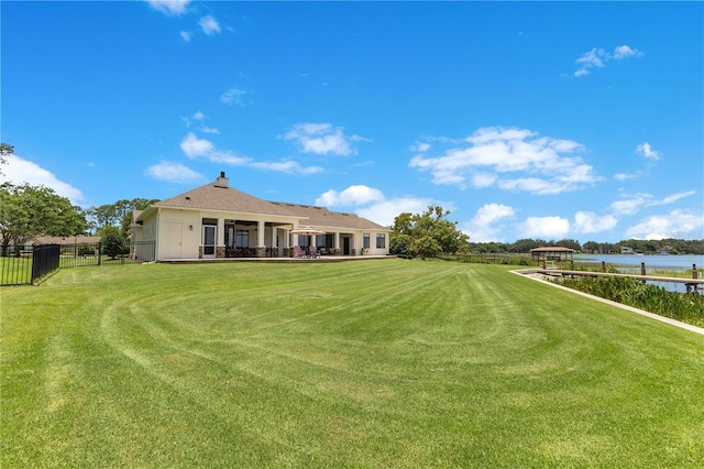 10845 Bayshore Dr, Windermere, FL 34786 - view of yard featuring a water view