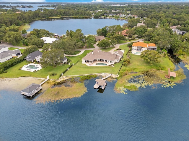 10845 Bayshore Dr, Windermere, FL 34786 - aerial view of residential area with a nearby body of water