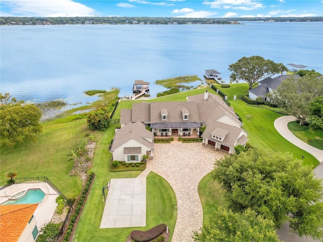 10845 Bayshore Dr, Windermere, FL 34786 - aerial view of property and surrounding area with a nearby body of water