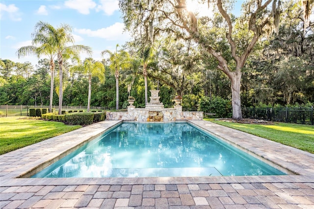 190 Osprey Hammock Trl, Sanford, FL 32771 - view of swimming pool featuring view of wooded area