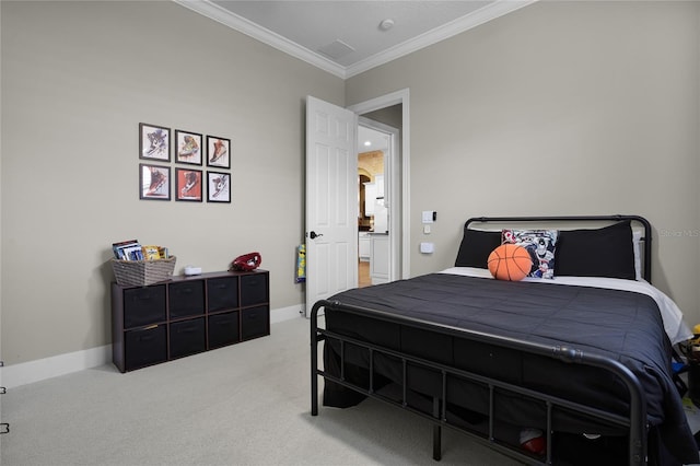 190 Osprey Hammock Trl, Sanford, FL 32771 - carpeted bedroom featuring crown molding and baseboards