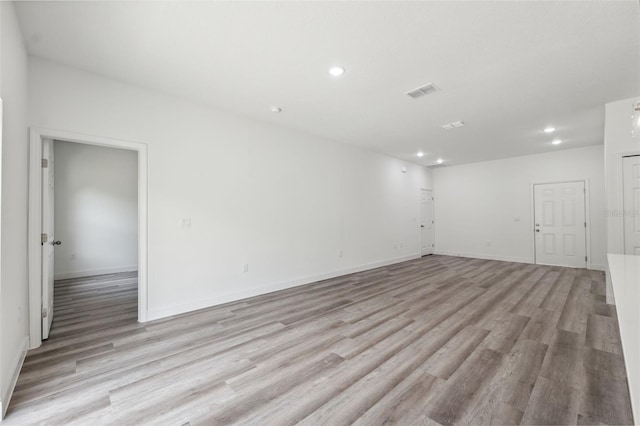 16904 SW 30th Avenue Rd, Ocala, FL 34473 - spare room featuring recessed lighting, light wood-style floors, and baseboards