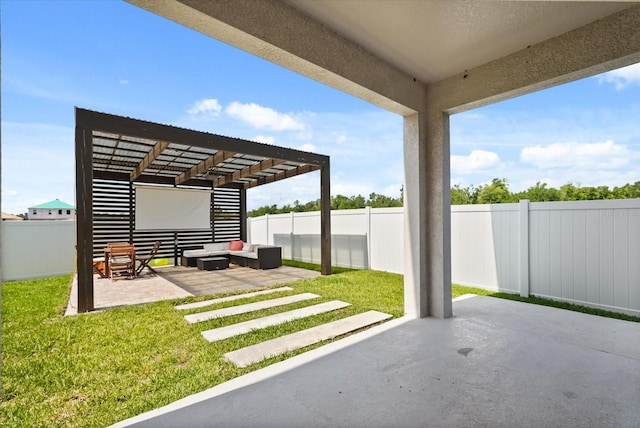 5700 Iron Brand Rd, Saint Cloud, FL 34771 - view of patio / terrace featuring a pergola and an outdoor hangout area