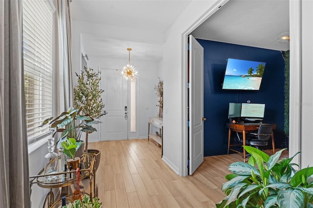 1425 Paget Cv, Sanford, FL 32771 - foyer featuring light wood finished floors and baseboards