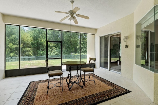 2026 Winding Oaks Dr, Orlando, FL 32825 - sunroom / solarium with a ceiling fan and plenty of natural light