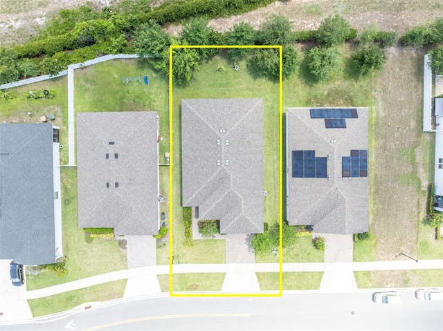 14325 Hidden Ct, Clermont, FL 34711 - aerial view of property and surrounding area featuring property boundaries highlighted
