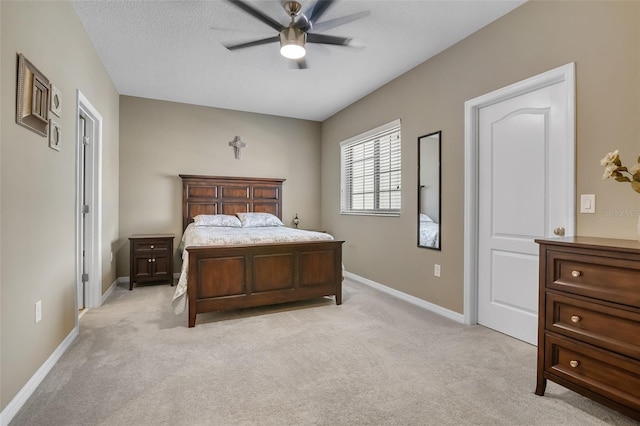 2936 Econ Landing Blvd, Orlando, FL 32825 - bedroom with light carpet, baseboards, and ceiling fan