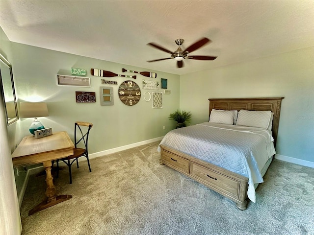 200 S Banana River Blvd Unit 703, Cocoa Beach, FL 32931 - bedroom featuring carpet, baseboards, and ceiling fan