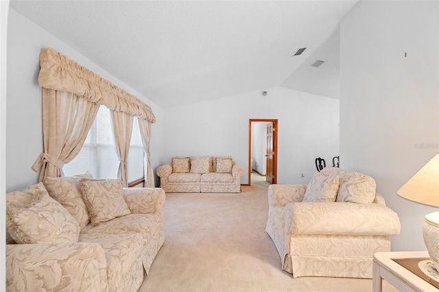 2018 N Normandy Blvd, Deltona, FL 32725 - living area with lofted ceiling and light carpet
