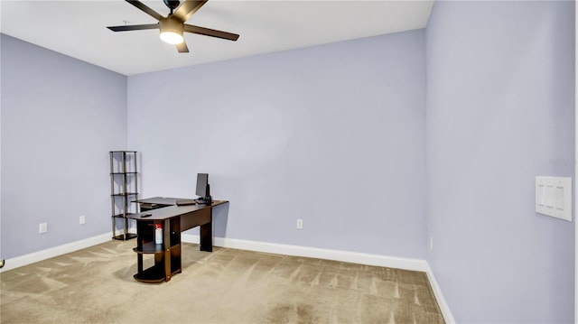 5016 W Lancaster St Unit 00, Tampa, FL 33616 - carpeted office with ceiling fan and baseboards