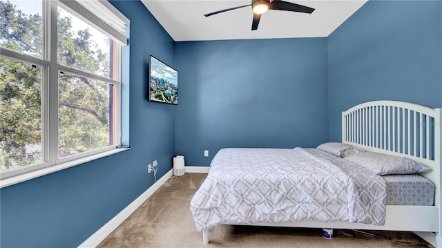 5016 W Lancaster St Unit 00, Tampa, FL 33616 - carpeted bedroom featuring baseboards and a ceiling fan