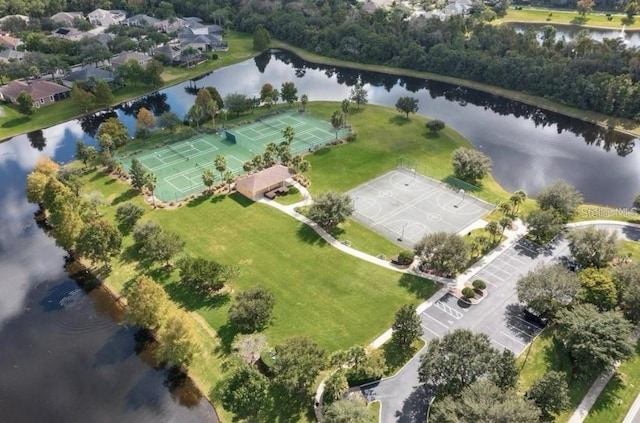 1716 Wild Indigo Ter, Oviedo, FL 32766 - aerial view of property and surrounding area with a large body of water