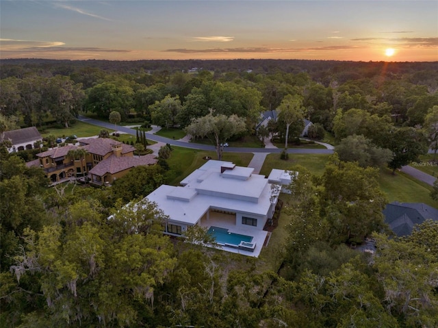 7615 SE 12th Cir, Ocala, FL 34480 - view of property location featuring a heavily wooded area and a pool area