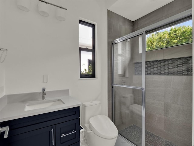 7615 SE 12th Cir, Ocala, FL 34480 - full bath with toilet, a tile shower, and vanity