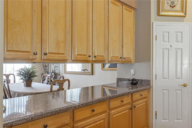 612 Golden Dawn, Apopka, FL 32712 - kitchen featuring dark stone countertops and plenty of natural light