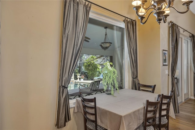612 Golden Dawn, Apopka, FL 32712 - dining room with a chandelier and wood finished floors