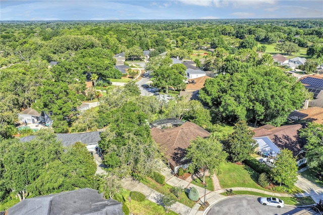 612 Golden Dawn, Apopka, FL 32712 - aerial view of property and surrounding area featuring a heavily wooded area and nearby suburban area