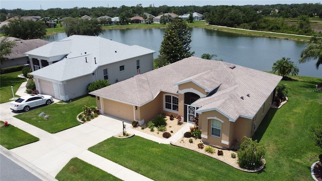 27143 Nostalgia Dr, Leesburg, FL 34748 - aerial view of property and surrounding area with a nearby body of water