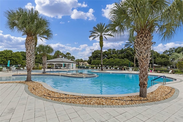 27143 Nostalgia Dr, Leesburg, FL 34748 - community pool with a gazebo and a patio area