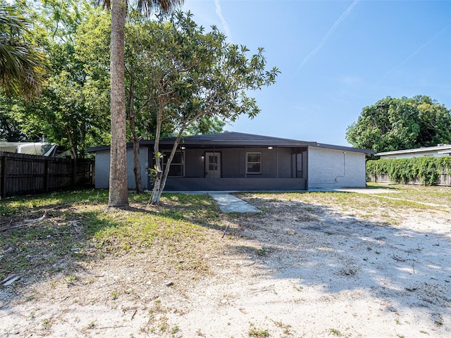 1229 Deneece Ter, Daytona Beach, FL 32117 - back of property with a sunroom