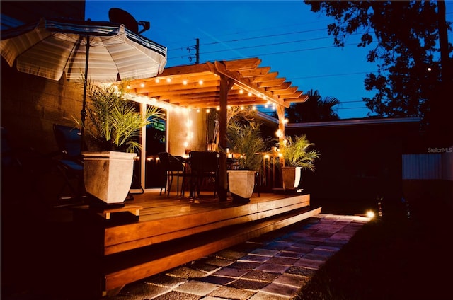 1919 E S St, Orlando, FL 32801 - deck with a pergola and outdoor dining area