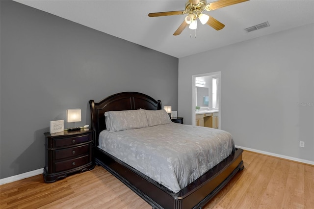 1245 Reagans Reserve Blvd, Apopka, FL 32712 - bedroom featuring light wood finished floors, baseboards, and ceiling fan