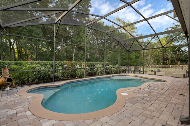 1245 Reagans Reserve Blvd, Apopka, FL 32712 - view of swimming pool with an outdoor hangout area, a patio area, and a lanai