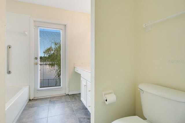529 Quail Down Dr, Debary, FL 32713 - full bath featuring vanity, toilet, and tile patterned flooring