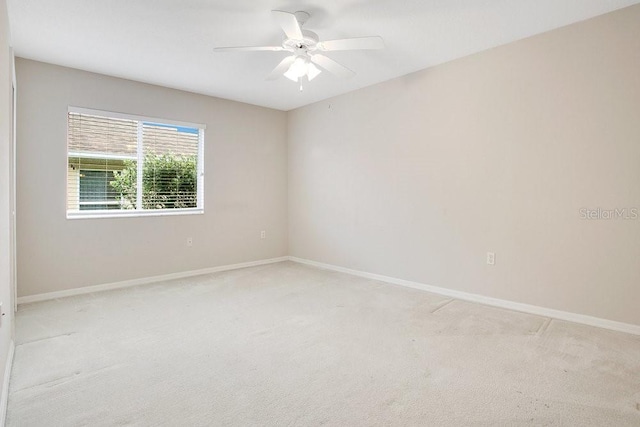529 Quail Down Dr, Debary, FL 32713 - carpeted empty room featuring a ceiling fan and baseboards