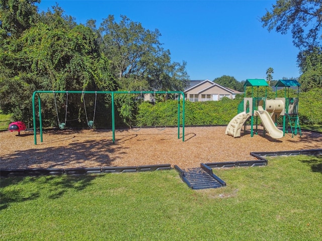 529 Quail Down Dr, Debary, FL 32713 - community jungle gym featuring a lawn