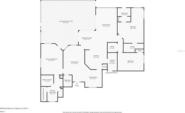 529 Quail Down Dr, Debary, FL 32713 - home floor plan