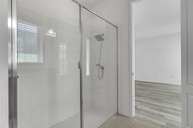 8518 Nemours Pkwy, Orlando, FL 32827 - full bath with a shower stall and tile patterned floors