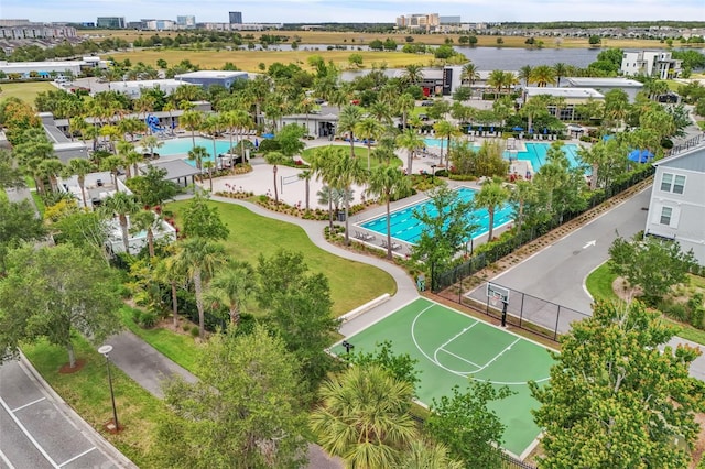 8518 Nemours Pkwy, Orlando, FL 32827 - bird's eye view of a pool and a nearby body of water