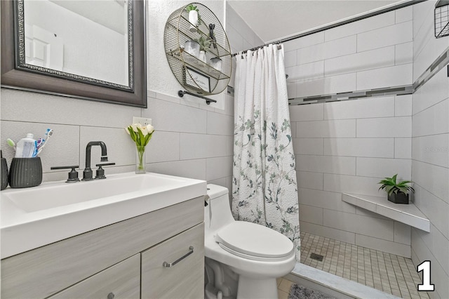 10227 Parsons St, Tampa, FL 33615 - full bath featuring tile walls, toilet, a tile shower, and vanity