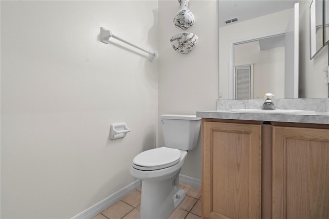 9145 Fort Jefferson Blvd, Orlando, FL 32822 - half bath featuring toilet, tile patterned flooring, baseboards, and vanity
