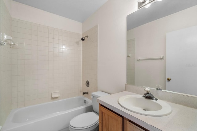 9145 Fort Jefferson Blvd, Orlando, FL 32822 - bathroom featuring vanity, toilet, and bathing tub / shower combination