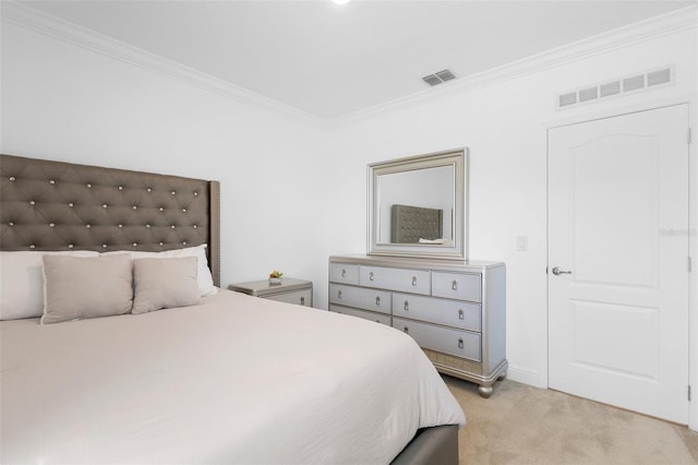 15356 White Tail Loop, Mascotte, FL 34753 - bedroom featuring light carpet and crown molding