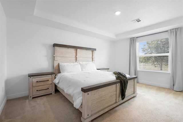 15356 White Tail Loop, Mascotte, FL 34753 - bedroom with baseboards, a raised ceiling, and light colored carpet