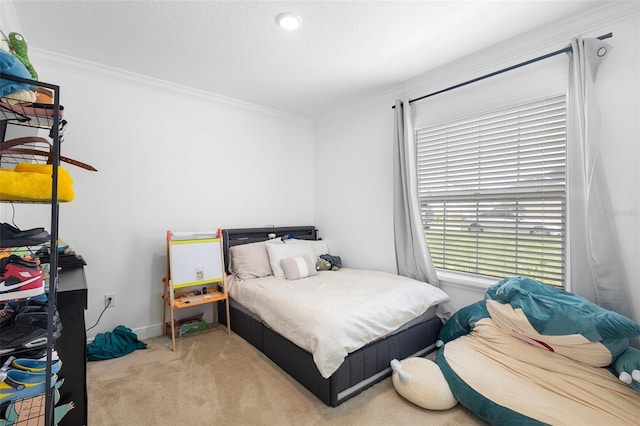 15356 White Tail Loop, Mascotte, FL 34753 - carpeted bedroom with ornamental molding and baseboards