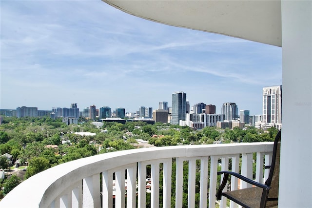400 E Colonial Dr Unit 1609, Orlando, FL 32803 - balcony with a skyline view