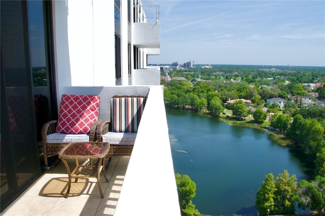 400 E Colonial Dr Unit 1609, Orlando, FL 32803 - balcony featuring a water view and view of scattered trees