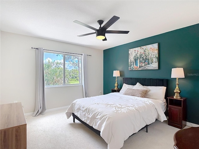 18109 Kara Ct, Tampa, FL 33647 - bedroom featuring carpet, baseboards, and a ceiling fan